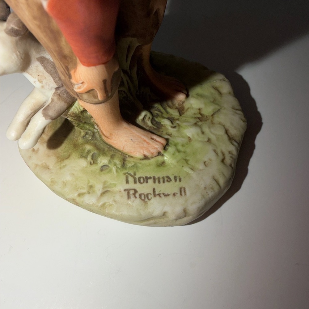 Vintage 1973 Norman Rockwell "Leapfrog" Figurine - Dave Grossman Designs (NR 9) - Picture 3 of 11
